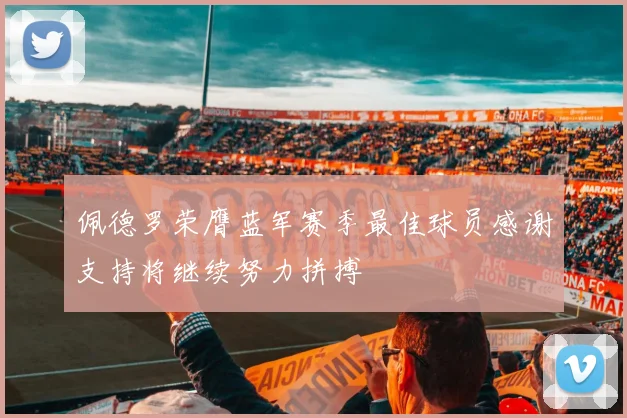 佩德罗荣膺蓝军赛季最佳球员感谢支持将继续努力拼搏